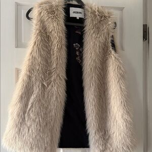 Jason Wu Cream Faux Fur Sleeveless Vest